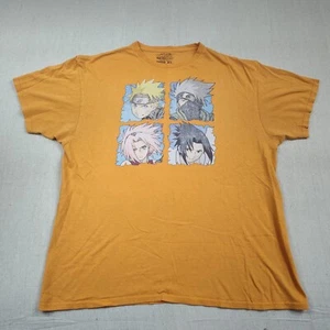 Naruto Shippuden Japanese Anime Retro Orange Shirt Size XL - Bild 1 von 6