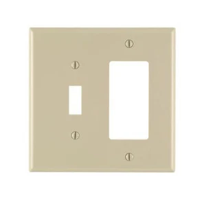 2-Gang Wall Plate Cover Decorator Decorator Toggle Combo Wallplate Unbreakable Lexan - Imagen 1 de 1