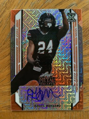 2021 leaf metal draft auto mojo refractor Israel Mukuamu RC #BA-IM1 Cowboys 2/2 - Image 1 of 2