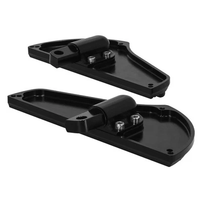 estriberas negras para pasajeros de montaje macho aptas para Harley Dyna/Fat Boy Foto 1 de 4