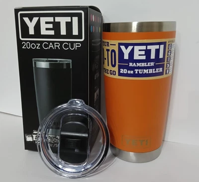 Vaso YETI Rambler con tapa deslizante magnética - 20 oz, color naranja, Y7 Foto 1 de 3