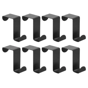 8 Stück Übertürhaken Edelstahl S-Form Doppelhaken schwarz - Bild 1 von 5