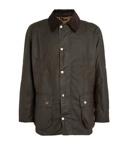 Barbour Ashby Waxed Jacket, Olive, Medium Retail $398 - Picture 1 of 7