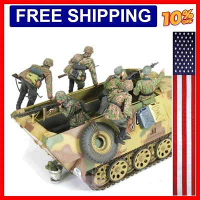 Tanque blindado soldado escala 1/16 grande conjunto (6 pessoas) sem tanque, militar Mi... - Imagem 1 de 4