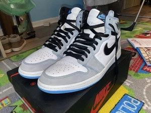 Original Nike Air Jordan 1 Retro OG High University Blue EUR Gr. 45 - Bild 1 von 5