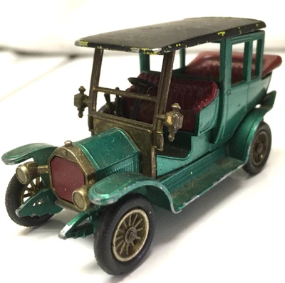 Matchbox Models of Yesteryear Y-3 1910 Benz Limousine Green 1966 Made in England - Image 1 of 4