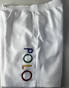 Polo Ralph Lauren Youth Boys Sz L Spellout Pony Sewn Drawstring 16" Long - Picture 1 of 3