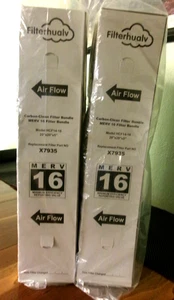 2 Pk  X7935 MERV 16 20x20x5 Carbon Clean Replacement Air Filter Lennox - Damaged - Picture 1 of 7