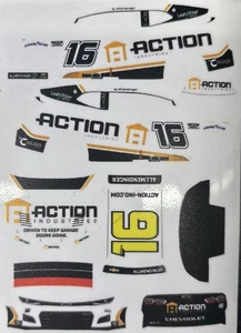 Custom 2025 A.J. Allmendinger #16 Action 1/64 Scale NASCAR Peel & Stick Decals - Picture 1 of 1