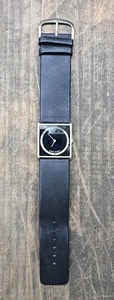 Danish Design Wristwatch Black Stainless Leather Sleek Modern Unisex IV13Q826 - Picture 1 of 10