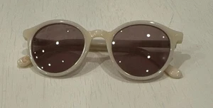 Madewell Layton Sunglasses Sand One Size Round Handcut - Picture 1 of 5