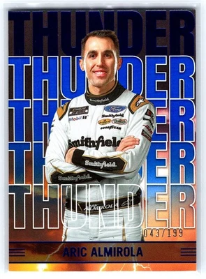 2023 Panini Chronicles #7 Aric Almirola Thunder Blue #/199 - Image 1 of 2