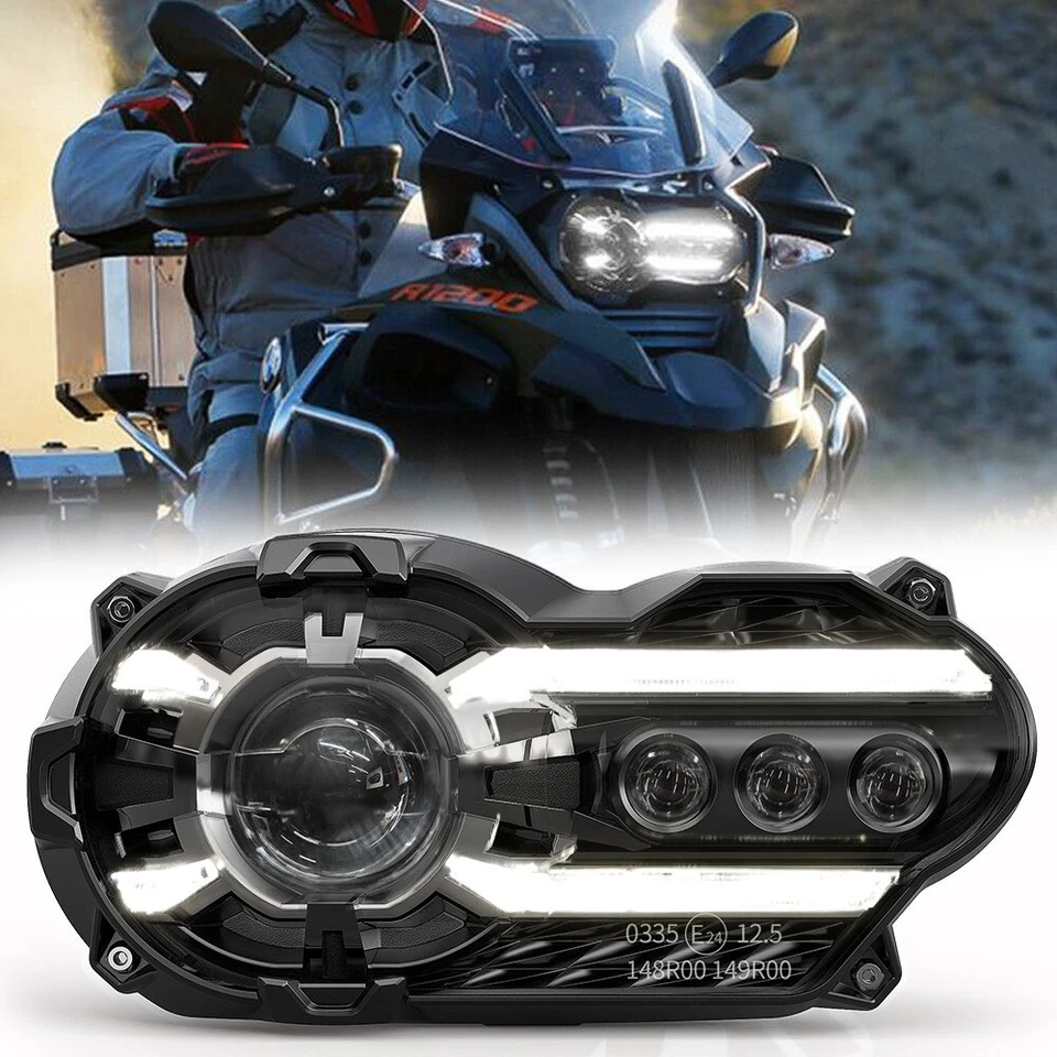 Faro LED alto-bajo DRL para R1200 GS 2004-2012 R1200GS Adventure 2005-2013 Foto 1 de 4
