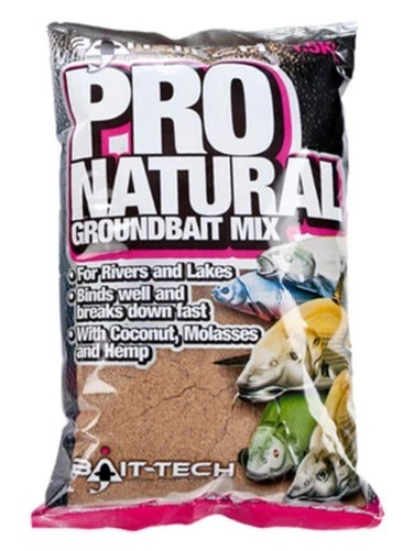 Bait-Tech Pro Natürlich Grundfutter 1.5kg / Friedfischangeln Grundköder - Bild 1 von 1