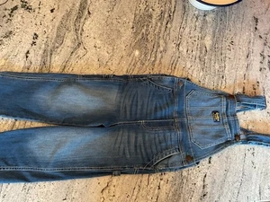 OSHKOSH B’Gosh Blue Jean Bib Overalls Jeans Vestbak Kids 5 5A - Picture 1 of 9