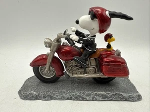 Peanuts Snoopy Joe Cool on Motorcycle Woodstock Snoopy Westland 8224 - Picture 1 of 11