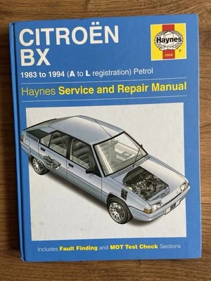 Citroen BX Inc GTi 16 - Valve Haynes Manual 1983 to 1994 Petrol Unused  - Image 1 of 4