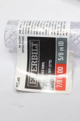 Everbilt 7/8 in. O.D. x 5/8 in. I.D. x 10 ft. PVC Braided Vinyl Tube - Image 1 of 4