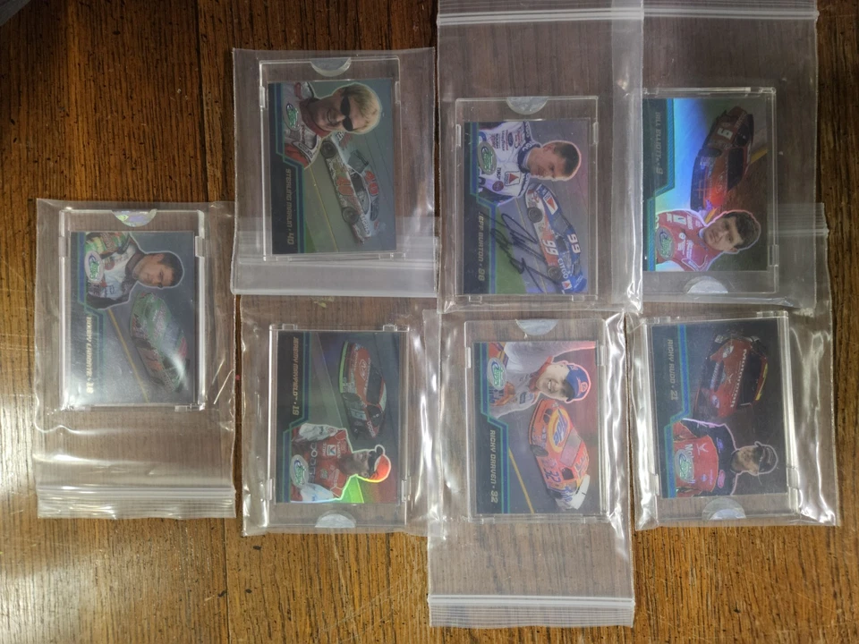 Lot of (7) 2003 eTOPPS NASCAR DRIVERS Signed Jeff Burton,  - Image 1 of 4