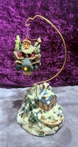 Vintage Holiday Gifts Revolving Dante Music Box, Santa Riding A Bird Christmas - Picture 1 of 11