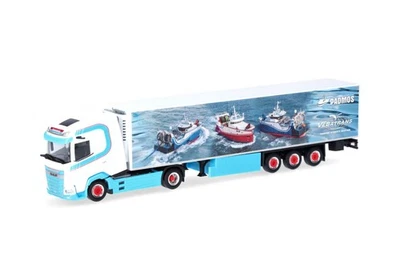HERPA, DAF XG 4x2 avec remorque frigo 3 essieux VEBATRANS, échelle 1/87, HER3... - Photo 1/4
