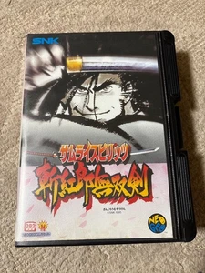 SNK NeoGeo Samurai Spirits Zankuro Musouken ROM Cartridge Japan Tested - Picture 1 of 5