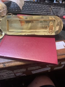 Carlisle Brass Art Deco Style Solid Brass Letter Box26x8cm Hole 19.5x4.5cm - Picture 1 of 6