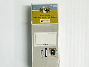 Hampton Bay Wired Deluxe Contractor Doorbell Kit with 2 Wired Push Buttons - Picture 1 of 1