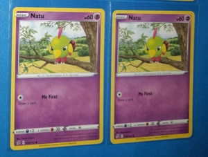 2x Natu 076/192 Pokemon card Rebel Clash common NM - Picture 1 of 1