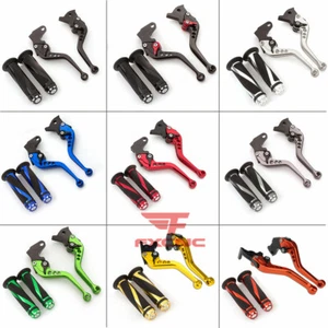 For Kawasaki KLR250 1991-2008 KLR650 1987-2007 Brake Clutch Levers Handle Grips - Picture 1 of 39