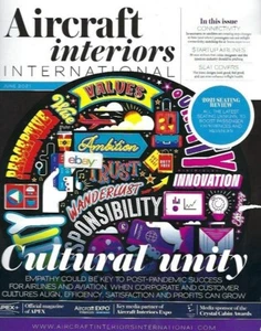 AIRCRAFT INTERIORS INTERNATIONAL MAGAZINE 6/2021 LATEST SEATING-AIRLINES-82 PGS - Picture 1 of 2