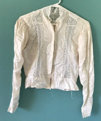 ¡¡OFERTA!! Blusa de encaje para dama 1900 ¡¡Incluye ropa interior modesta!! TALLA PEQUEÑA!!l Foto 1 de 4