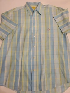 Vintage Duck Head Shirt Mens Large Plaid Short Sleeve Button Down Casual - Picture 1 of 7