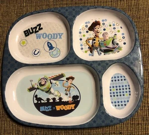 JCPenney exklusive Disney Pixar Toy Story Buzz & Woody Kinder schwere Kunststoffplatte - Bild 1 von 7
