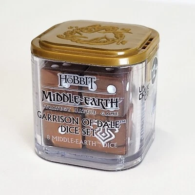 El Hobbit 8 Piezas Guarnición de Valle Juego de Dados Tierra Media Estrategia Batalla Juego Foto 1 de 4