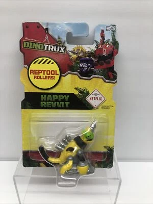 Dinotrux Reptool Rodillos Happy Revvit Vehículo Juguete Dinosaurio Netflix Dreamworks 2" Foto 1 de 2