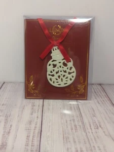 Lenox Charm "Pierced Snowman" - Made of Fine Ivory China - Gift Tag NEW - Picture 1 of 4