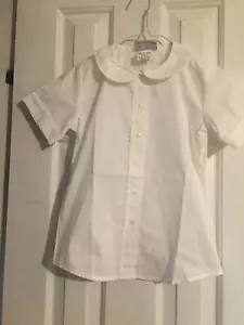 New Girls White School Uniform Blouse By classroom Sz 7/8 - Picture 1 of 2