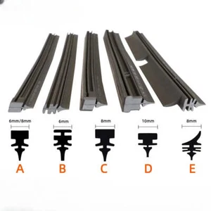 Car Wiper Rubber Strips Refill Wiper Blade Replacement Parts All Types Seasons W - Bild 1 von 72