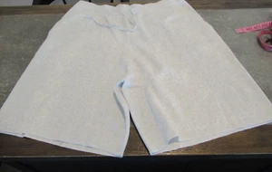 Poetry London Knitted Organic Cotton Shorts Pale Grey Size 10 *NWT* - Picture 1 of 15
