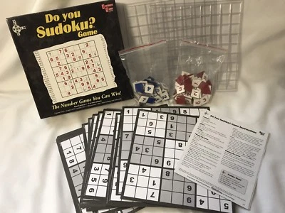Sudoku Board Game by University Games Do You Sudoku? 1 or 2 player 2005 Complete - Image 1 of 4