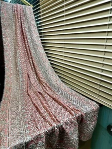 Offerta vendita bambù pakistano fatta a mano oro rosa gotta lavoro Eid collezione - Foto 1 di 13