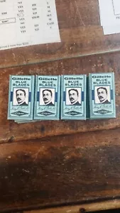 Vintage Gillette Blue Blades razor shaving advertising~N.O.S  - Picture 1 of 5