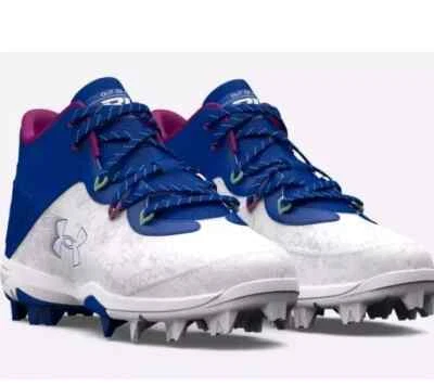 Under Armour Kids' Harper 8 Mid RM 3026597-400 Baseball Cleats Boys' Size 5Y - Image 1 of 4