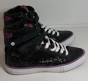 Superdry Osaka Black Fur Women Trainers Size UK 5 - Picture 1 of 16