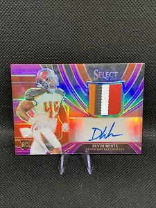 Devin White 2019 Panini Select Rookie 4 Colori Patch Auto /49 Viola Prizm RPA 🔥 - Foto 1 di 2