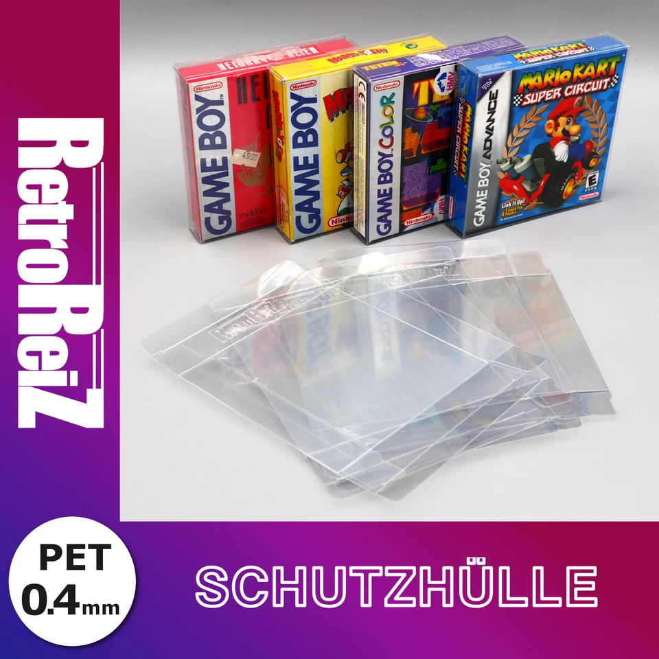 GameBoy Spiele OVP Schutzhüllen Protector Classic Color Advance GBC GBA DMG - Bild 1 von 4