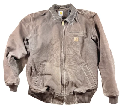 Jaqueta Carhartt Detroit Bankston tamanho G alta marrom acolchoada bombardeiro 101228 201 - Imagem 1 de 4