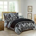 New Luxury Damask Duvet Cover Bedding Set Pillowcase Size Double King S-K Size*