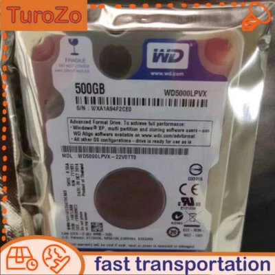 Western Digital WD5000LPVX 500GB 5400RPM SATA 2.5" HDD Hard Disk Drive 7mm - Image 1 of 4